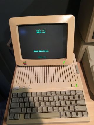 Vintage Apple IIc Computer Monitor Bundle With Games,  programs And Controllers 2