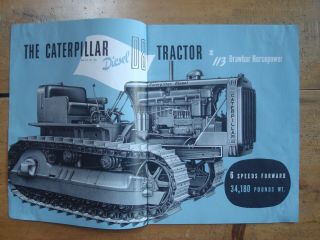 1940s Caterpillar D8 Diesel Tractor Brochure 2