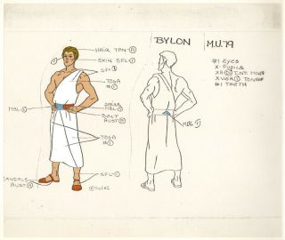 He - Man/she - Ra Masters Of The Universe Animation Art Bylon Model Cel