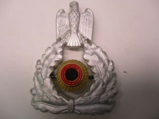 Early West German Army Officers Visor Hat Badge