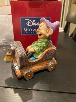 Jim Shore Disney Seven Dwarfs Mine Train Car Dopey 2