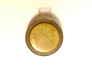 old brass coored fob showing Native American / Indian Chief with featured bonnet 2