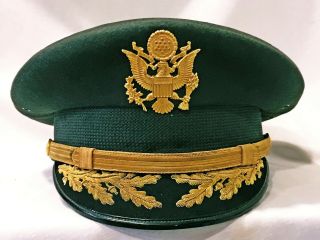 Military Air Force Flight Ace Officers Dress Hat Vintage 1950 