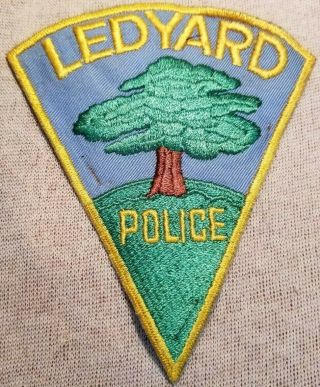 Ct Vintage Ledyard Connecticut Police Patch