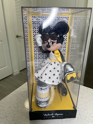 Disney Store Limited Edition Minnie Mouse Signature Doll Yellow Polka Dots 2017