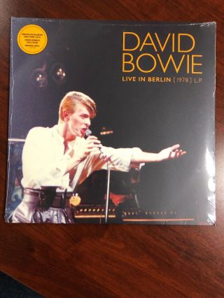 David Bowie Live In Berlin 1978 L.  P.  Brooklyn Museum Ltd Orange Vinyl Lp New/sea