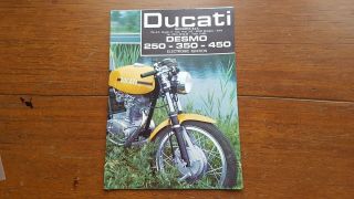 Ducati Desmo Motorcycle Sales Brochure Vintage Motor Bike 250 350 450