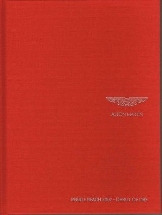 Brochure 2007 Aston - Martin Dbs Hard Cover _ Pebble Beach
