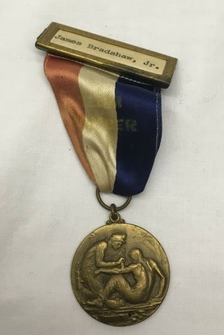 Vtg 1953 Indiana National First Aid & Mine Rescue Contest Team Member Medal