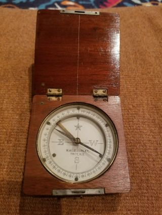 Vintage W.  & L.  E.  Gurley Us Engineer Department Compass 1917