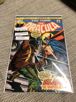 Marvel Tomb Of Dracula 10 First Appearance Blade Good