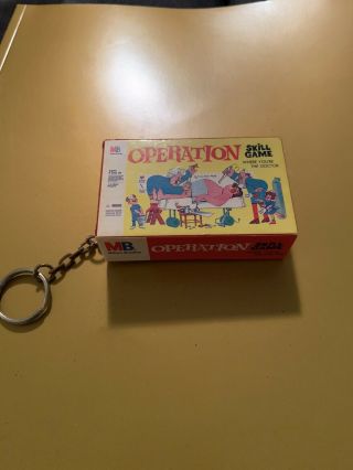 Operation Game Vintage Novelty Mini Keychain 1998 Hasbro