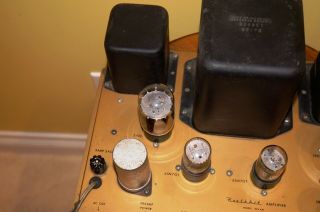 Vintage Heathkit W4 - AM High Fidelity Tube Amplifier Mono Gold Amp Perfect Shape 3