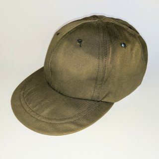 Vintage Vietnam Od Field Cap Hat Size 7 1/4 Us Army Polyester Rayon Gabardine
