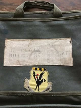 Brig.  General Mc Clain Mb 1 Assembly Bag Vietnam War Era Usaf Pilots,  Flyers Bag