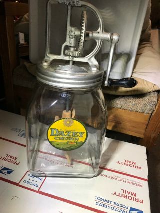 Antique Dazey Crank Butter Churn No 40 St Louis Mo Country Kitchen Home Decor