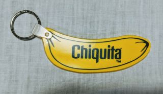 Chiquita Banana Key Chain 3.  5 " Advertising Promo Vintage Keyring