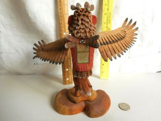 Vintage Hopi Indian Kachina Doll ' Red Tail ' Hawk H.  BERT Signed / Pick Up ONLY 2