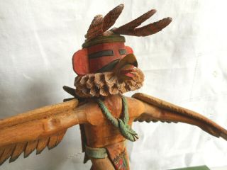 Vintage Hopi Indian Kachina Doll ' Red Tail ' Hawk H.  BERT Signed / Pick Up ONLY 3