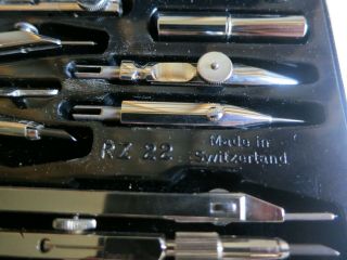 Vintage Wild Heerbrugg Drafting Drawing Instruments Set RZ 22 Swiss Made 3