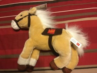 Wells Fargo Lightning Legendary Pony Horse 13 " Stuffed Animal Plush W/saddle