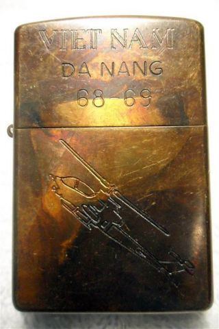 Vietnam Da Nang 68 - 69 Vietnam War Zippo Lighter