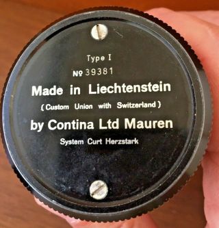 CURTA Type 1 39381 Calculator by Contina LTD Mauren System Curt Herzstark Case 2