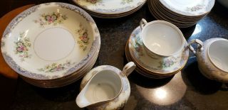 Spectacular 37 piece Yamaka Fine China occupied Japan Teapot Platter Gravy Plate 3