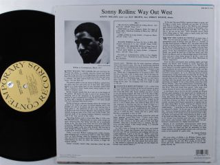SONNY ROLLINS Way Out West CONTEMPORARY OJC - 337 LP NM/VG, 2