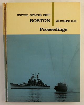 Uss Boston (cag - 1) 1962 1963 Mediterranean Deployment Cruise Book Cruisebook