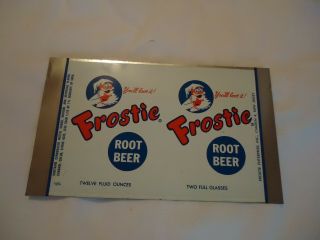Frostie Root Beer Soda Steel Can Flat Camden 4 Nj