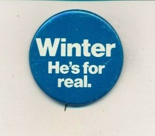 1971 William Winter For Governor 1 1/2 " Litho Mississippi Ms Campaign Button