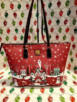 Disney Mickey Mouse And Friends Holiday Tote By Dooney & Bourke