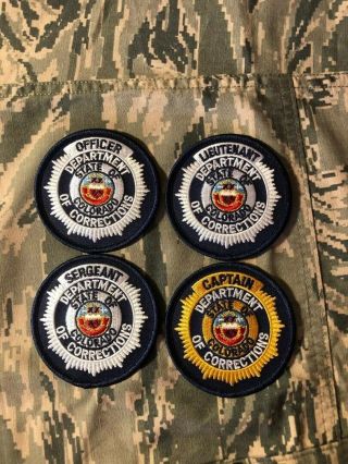 Colorado State Police,  Co. ,  Corrections,  Prison,  Doc Patch Badges