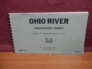 Ohio River Navigation Charts Us Army Engineer Jan 1973 172 Maps