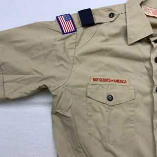 BOY SCOUTS OF AMERICA BSA MENS SIZE LARGE SHORT SLEEVE SHIRT MADE IN USA 3