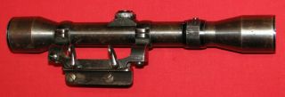 Vintage German Rifle Scope Noris 4x With Side Mounting / K98