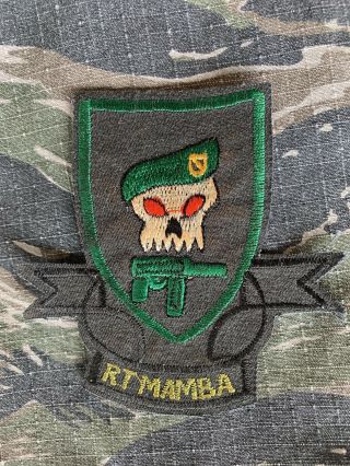 Vietnam War 5th Special Forces Green Beret Macv Sog Recon Team Mamba Patch