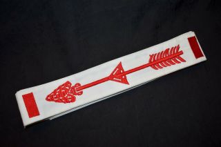 Bsa Boy Scouts Oa ⚜vigil Honor Order Of The Arrow Embroidered Sash 73.  5 " Long