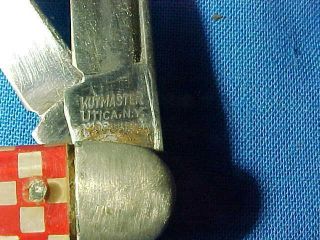 Orig 1930s PURINA FEEDS 3 Blade Advertising POCKET KNIFE 2