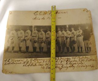 Baseball Vintage Club Habana,  Año De 1912 Foto