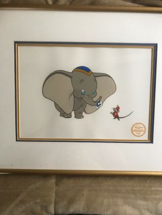 Dumbo Disney Limited Edition Framed Serigraph With Certificate