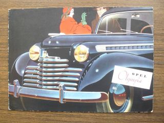 Opel Olympia Ad Foldout Brochure 1951