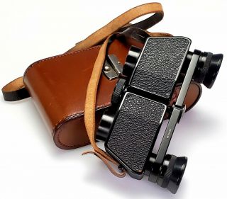 Vintage Carl Zeiss Jena Telita Binoculars 6x18 W/ Case In