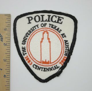 University Of Texas Austin Police Patch Centennial 1883 1983
