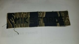 Arvn Us South Vietnam Ussf Mike Mobile Force Tab On Tiger Stripe Camo Fabric