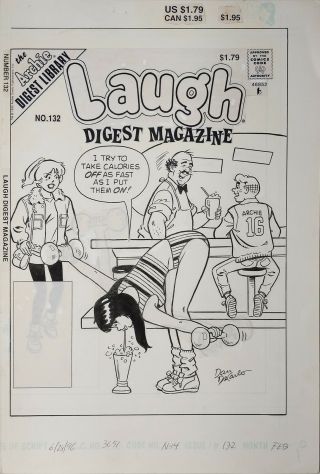 Art Cover,  Laugh Comics Digest 132,  Dan Decarlo,  1997 Archie Riverdale