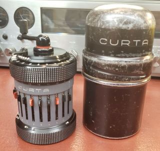 Curta Type II (513222) Mechanical Calculator w/ Can/Case - Liechtenstein Contina 2