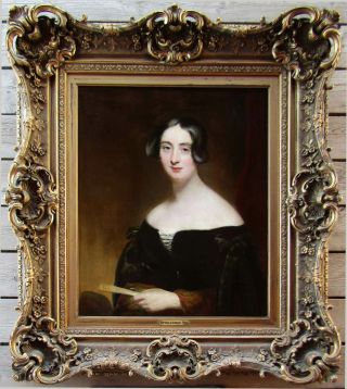 Att.  Thomas Lawrence (1769 - 1830) Portrait Of Lady Large Oil Painting W/ Prov.  Nr