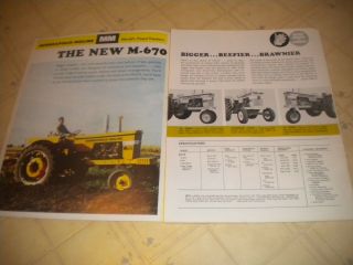 Minneapolis Moline M670 Tractor brochure 2